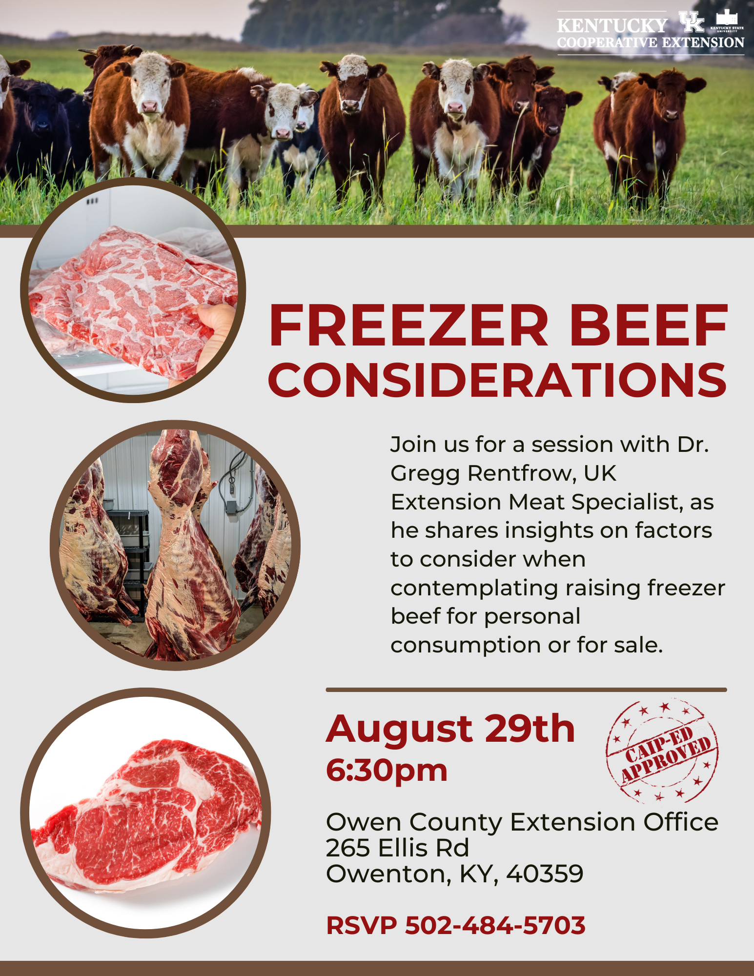 Freezer Beef Considerations