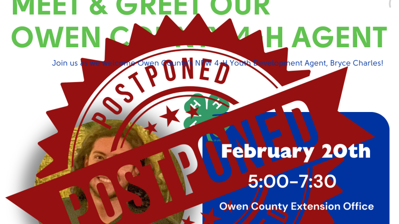 Meet & Greet POSTPONED