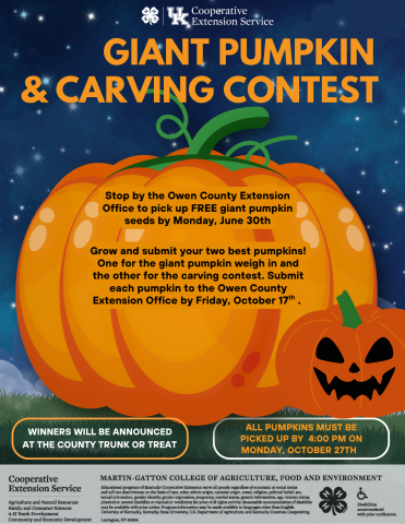 Giant Pumpkin & Carving Contest 