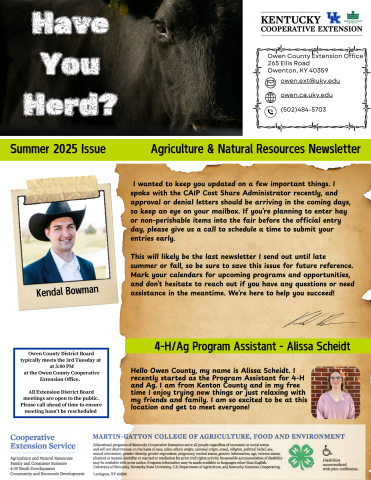 Summer Newsletter 2025 (ANR)